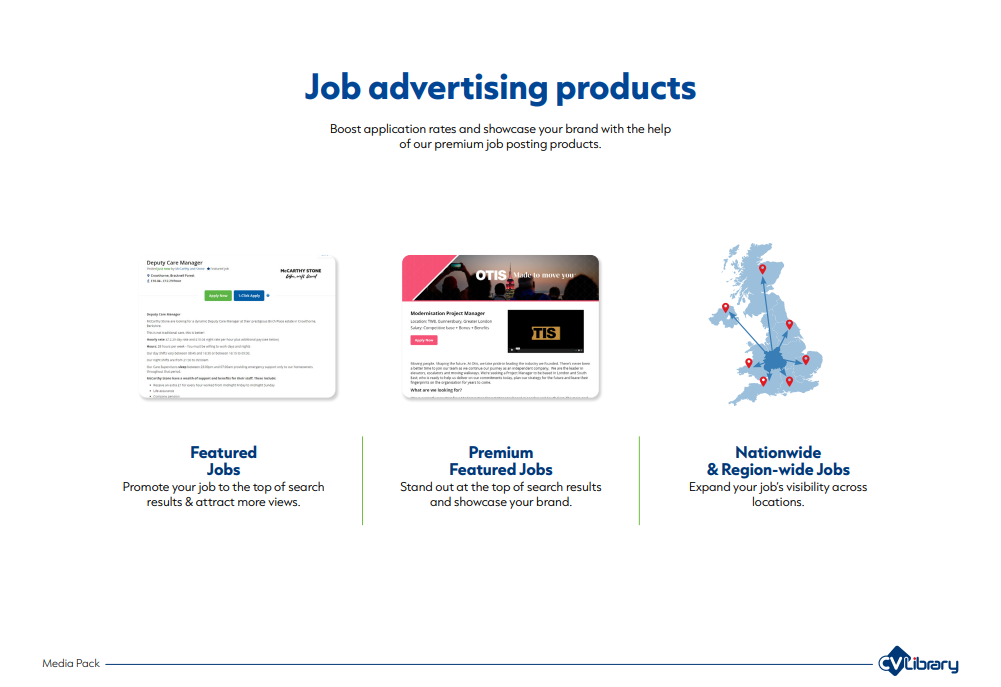 Recruiter dashboard homepage screenshot